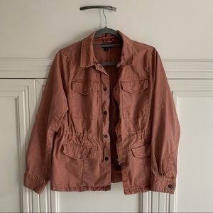 Blush/Dusty Rose Pink Utility-Style Jacket (S/M)